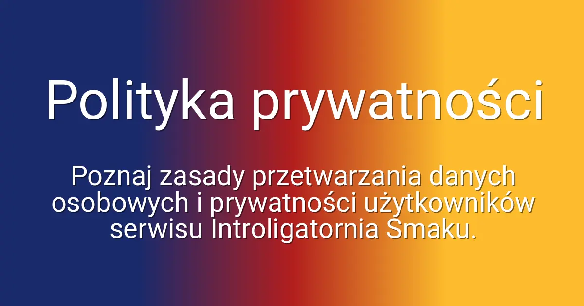Polityka prywatności